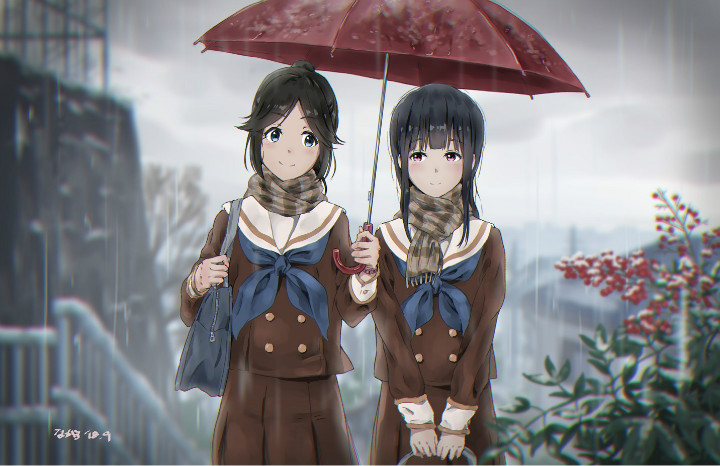 P站美图推荐-P站官网美图-相合伞·百合特别推荐