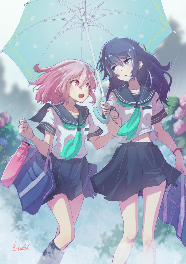 P站美图推荐-P站官网美图-相合伞·百合特别推荐