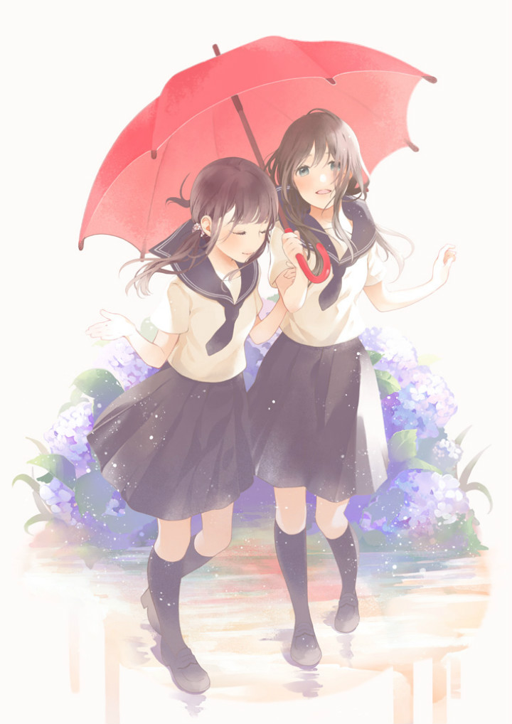 P站美图推荐-P站官网美图-相合伞·百合特别推荐