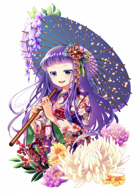 P站美图推荐-P站官网美图-油纸伞特别推荐