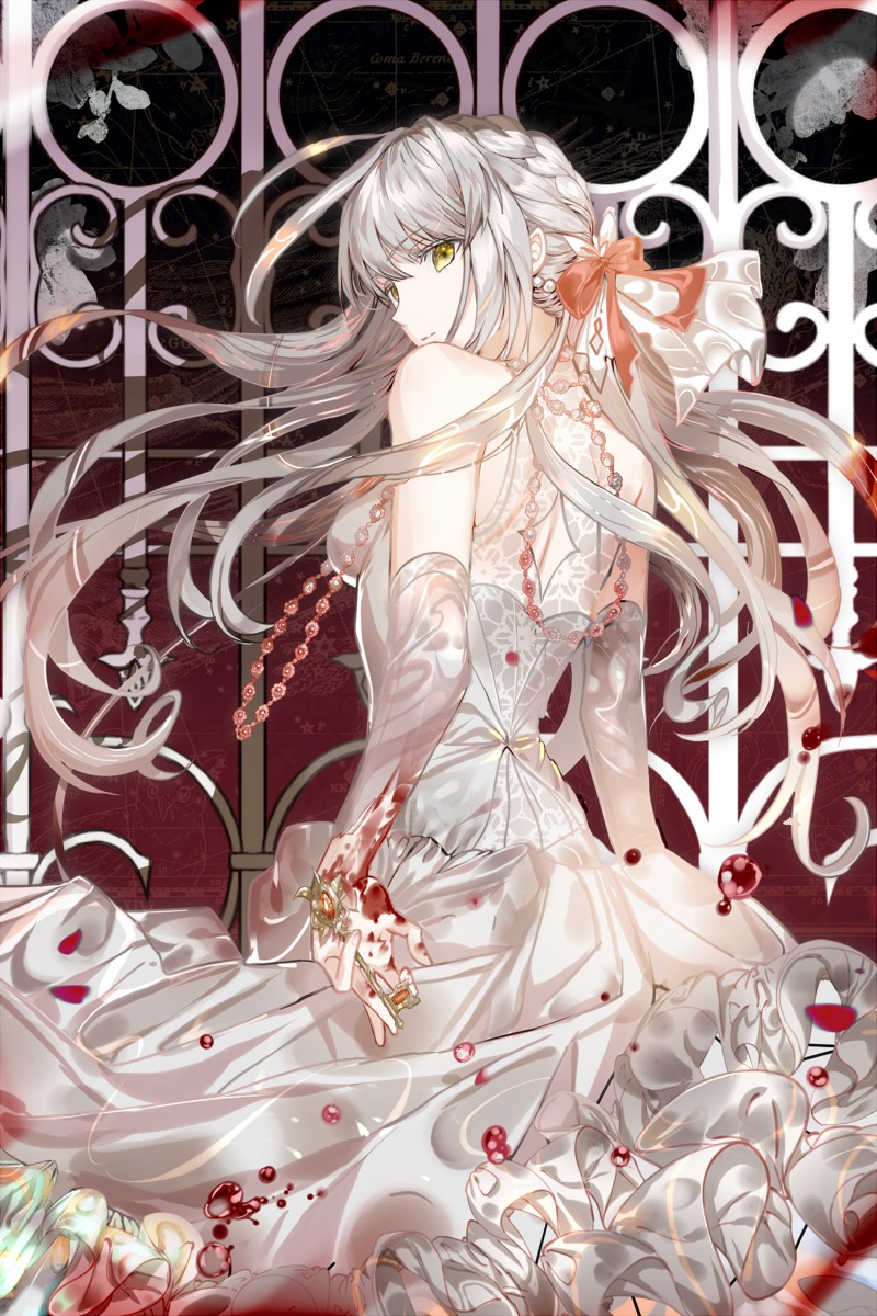 P站美图推荐-P站官网美图-银发美少女特别推荐