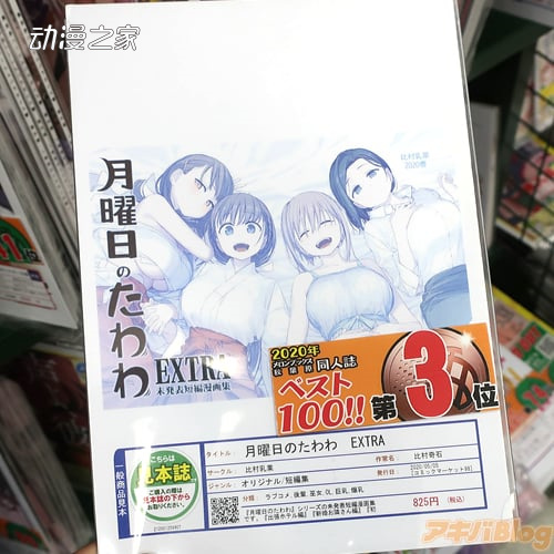Melonbooks秋叶原1号店公开同人本2020年排行榜