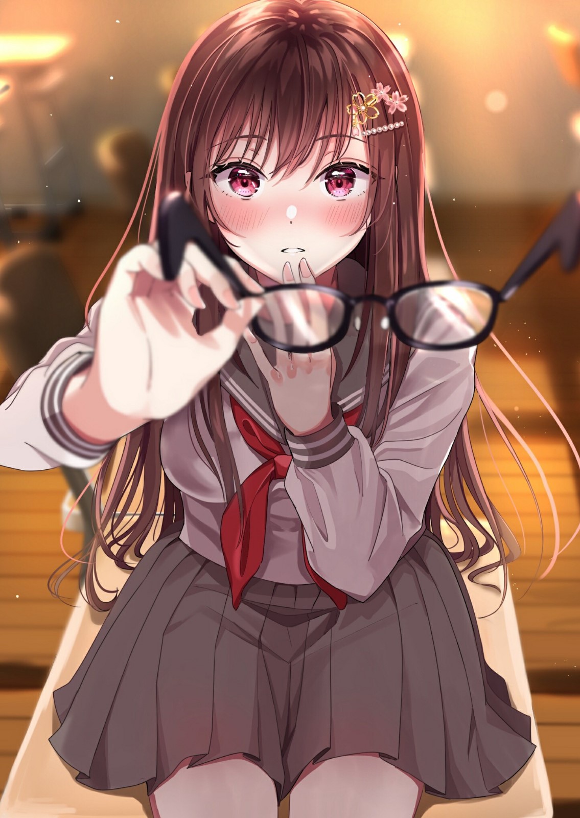 P站美图推荐-P站官网美图-摘下眼镜特别推荐