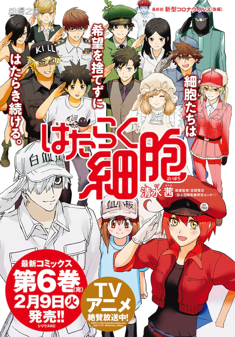 清水茜创作的漫画《工作细胞》正式完结！