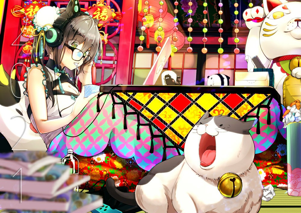 P站美图推荐-P站官网美图-猫与女孩特别推荐