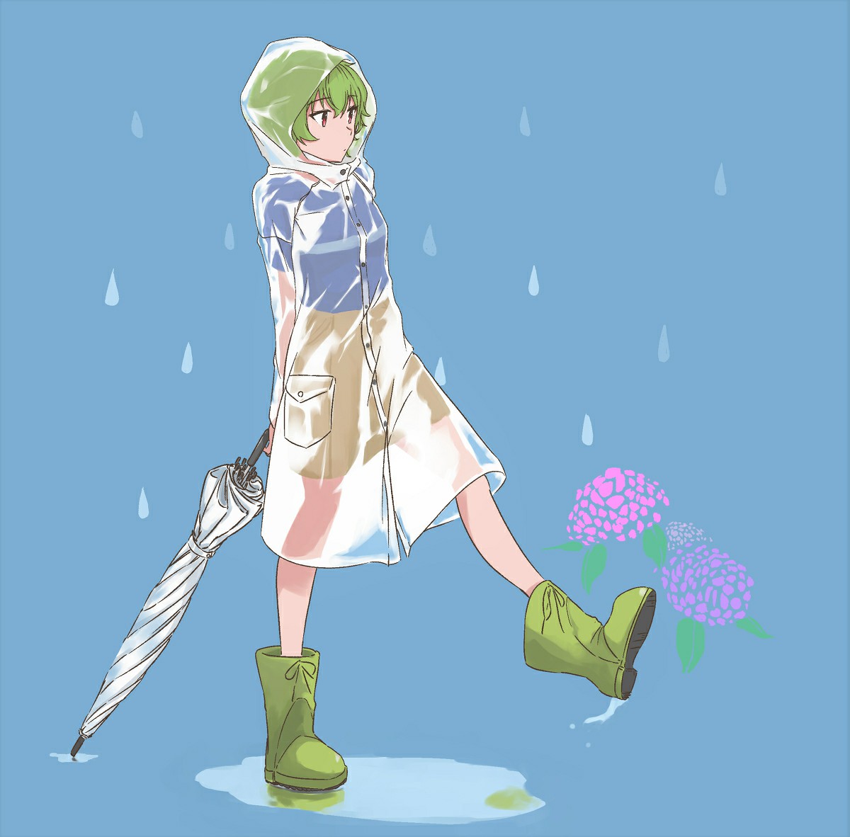 P站美图推荐-P站官网美图-透明雨衣特别推荐