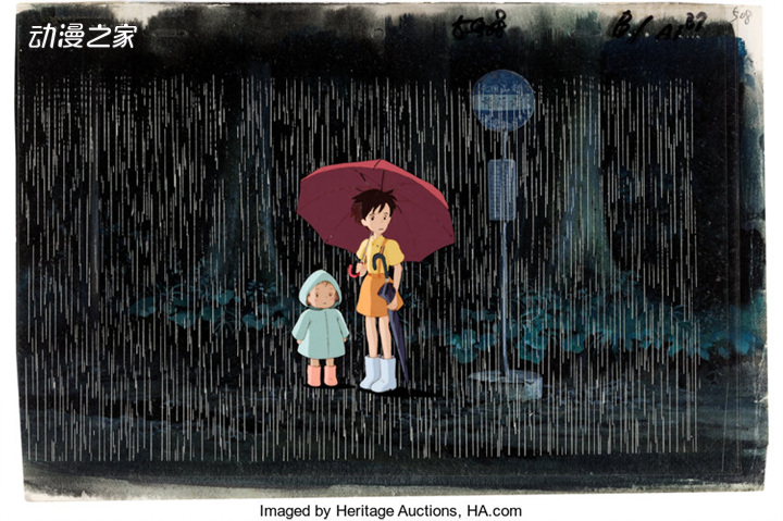 《龙猫》等作品的赛璐珞画拍出8万日元左右的价格