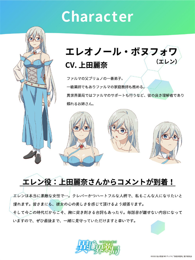 动画「异世界药局」追加声优公开