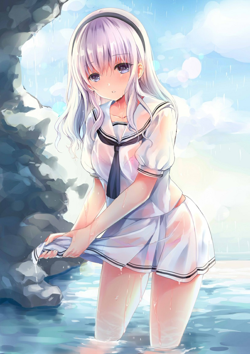 P站美图推荐-P站官网美图-白色水手服特别推荐