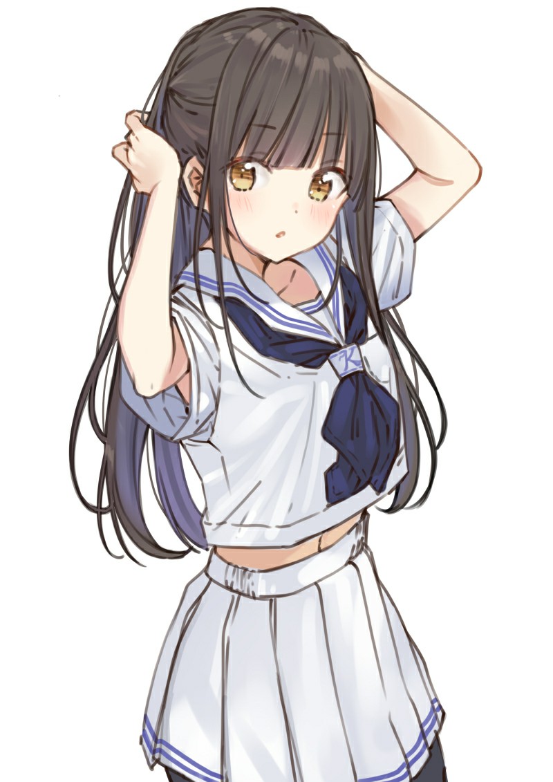 P站美图推荐-P站官网美图-白色水手服特别推荐