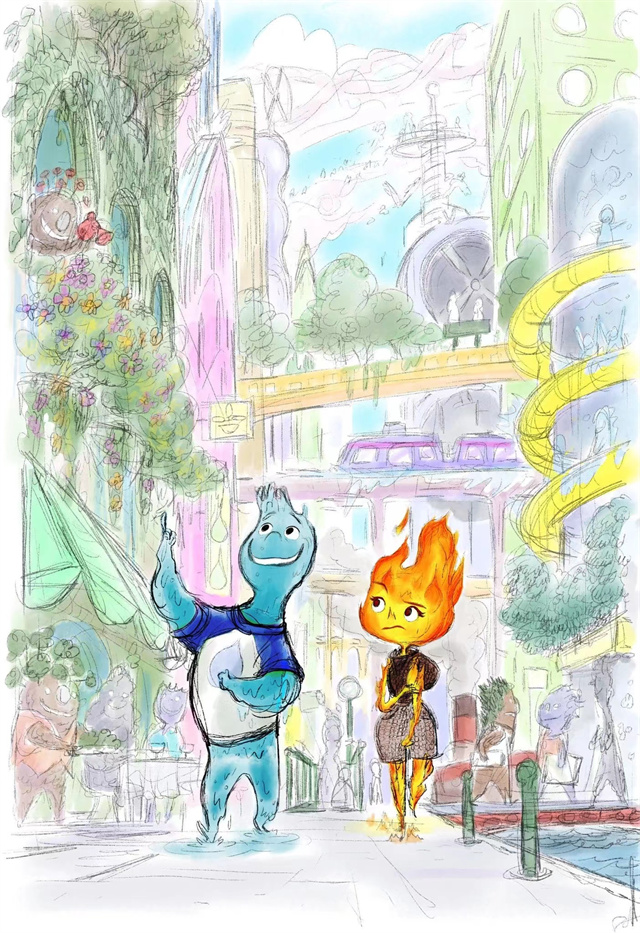 动画电影「Elemental」先导概念图公开