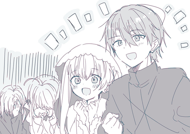 和武はざの公开「白圣女与黑牧师」动画化贺图和&新绘图