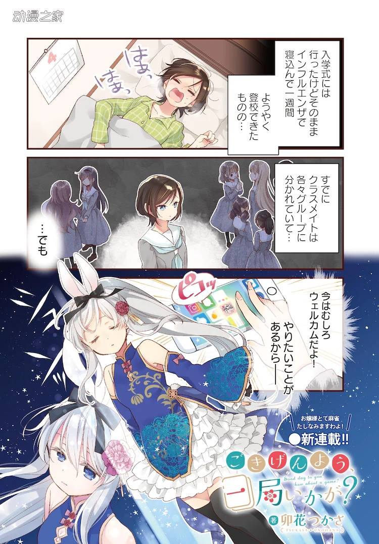 大小姐打麻将！漫画《贵安，要来一局吗？》开始连载