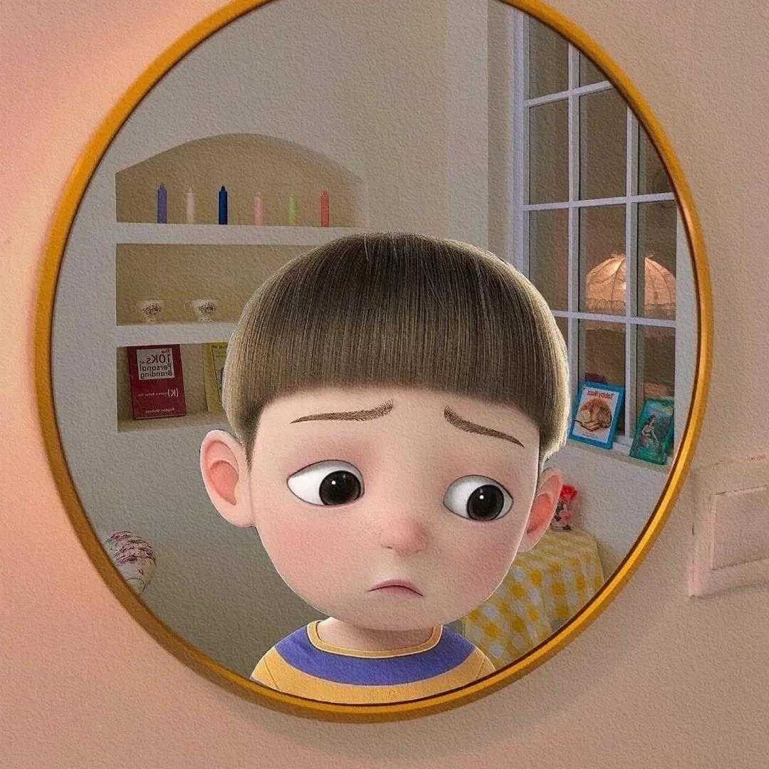 卡通动漫头像一左一右