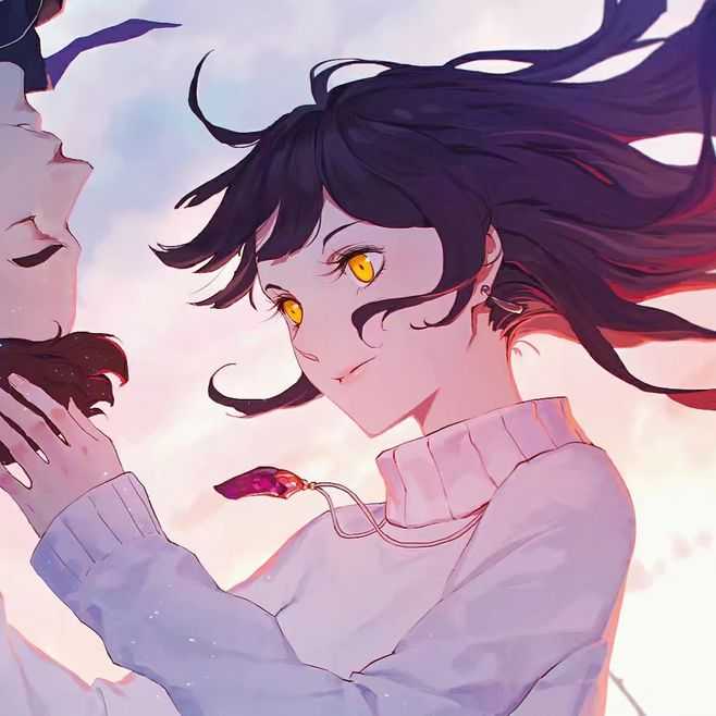 【动漫头像】情侣一人一张分开图片