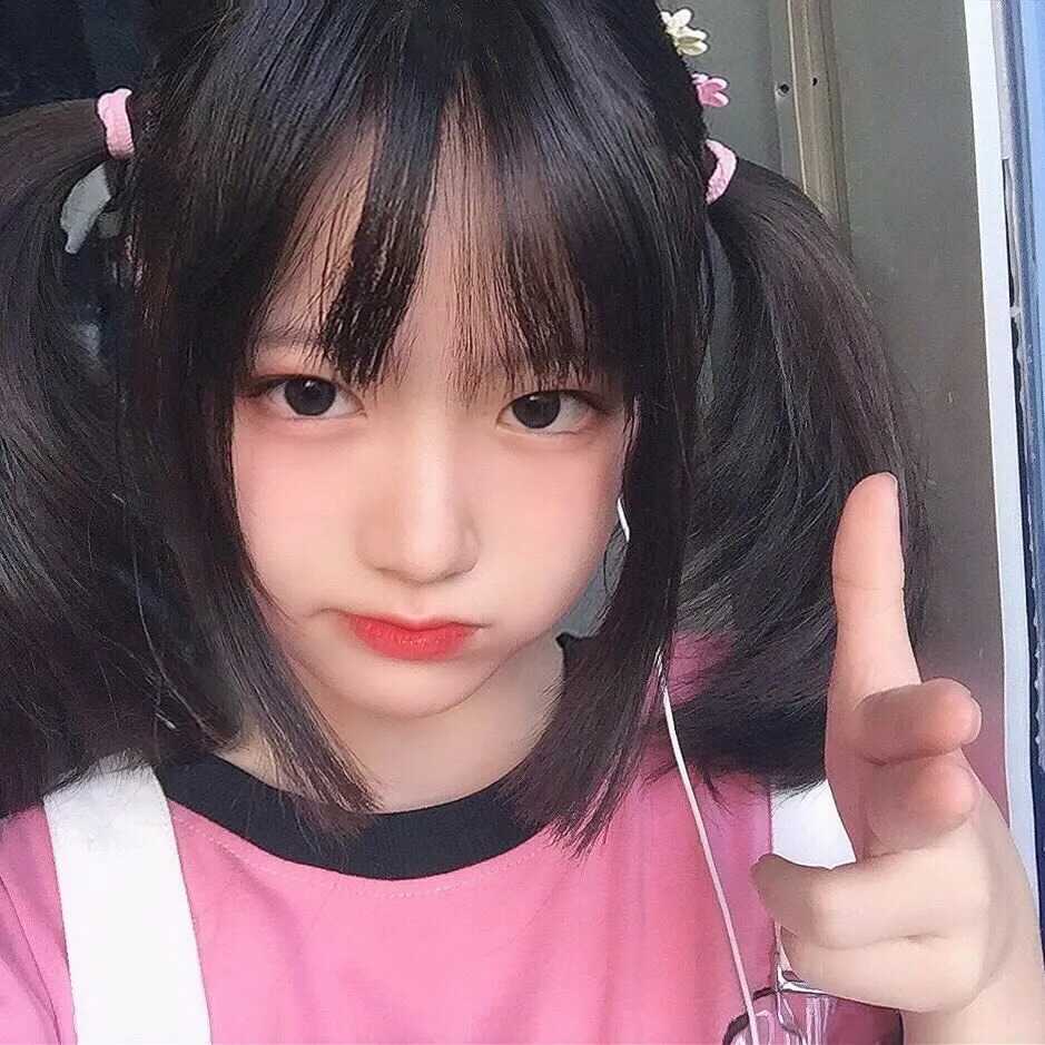 女生可爱萌头像 做手势搞怪