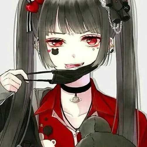 个性动漫攻气十足女生头像