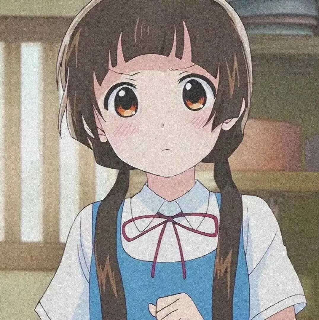 侧颜动漫女生头像