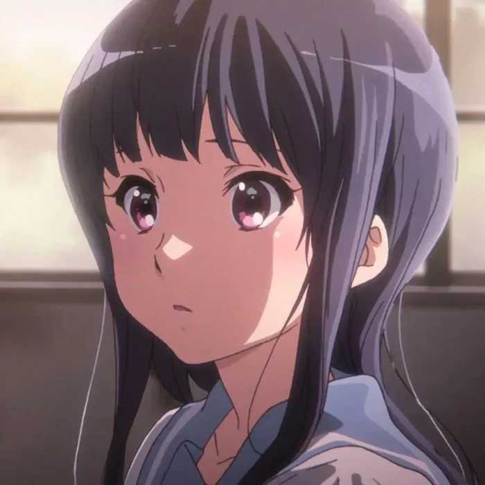 侧颜动漫女生头像