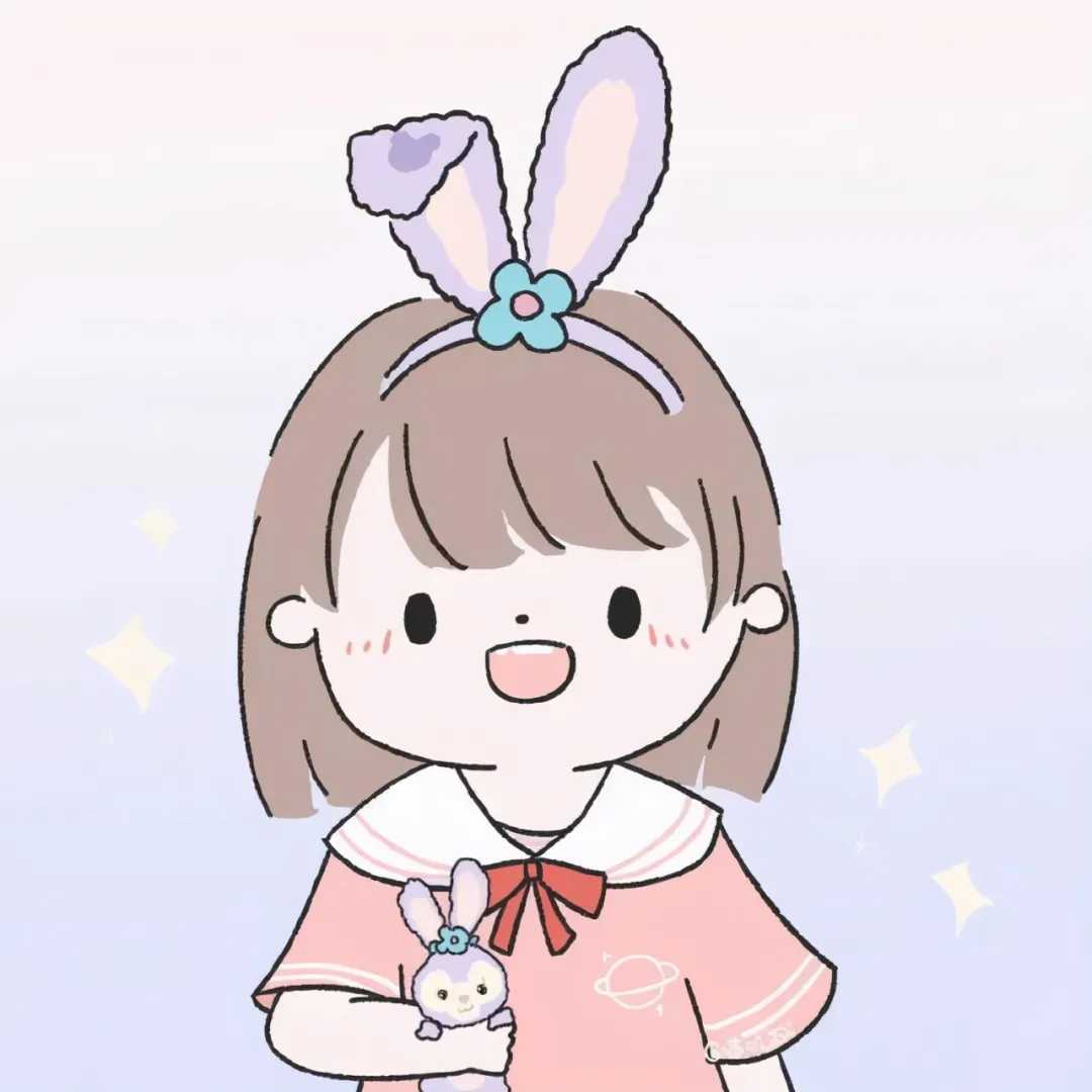 动漫闺蜜比心头像