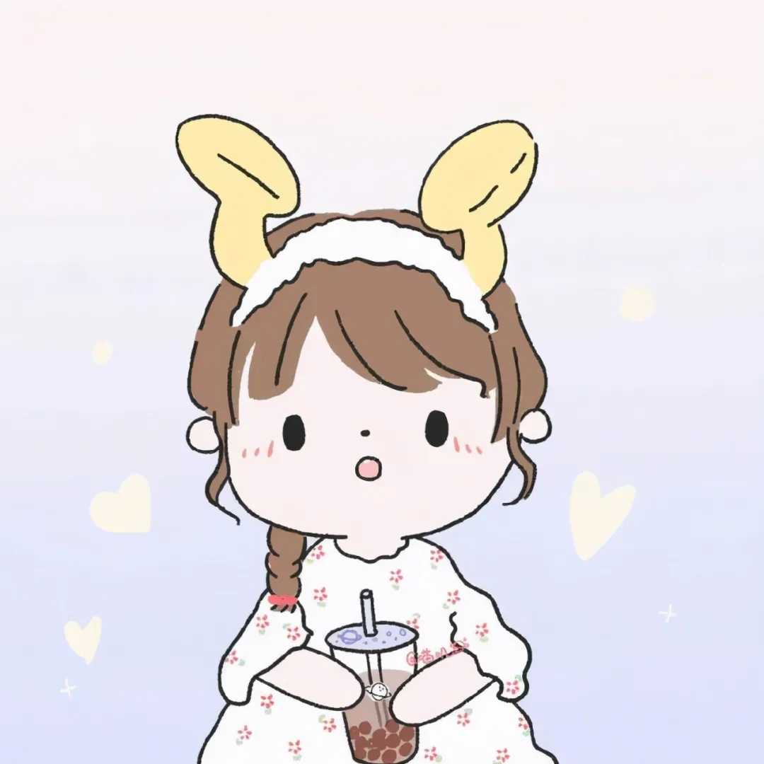 动漫闺蜜比心头像