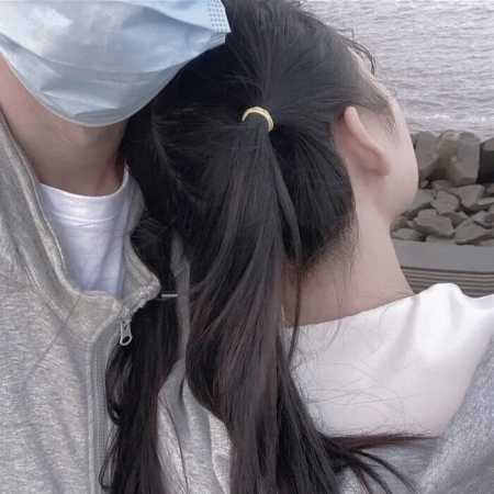 真人情侣头像 可爱呆萌一对