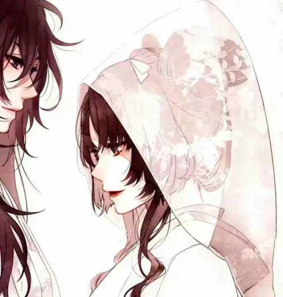 二次元唯美头像一左一右