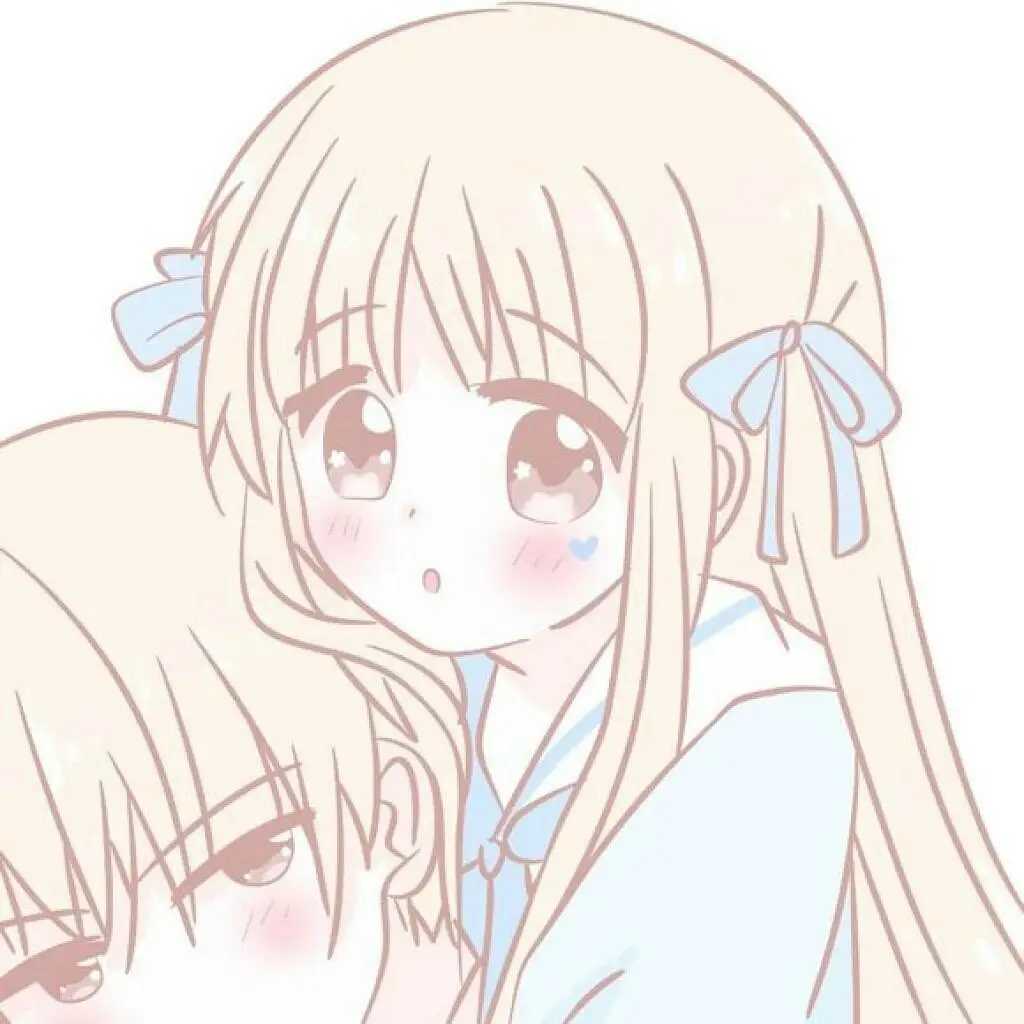 二次元唯美头像一左一右