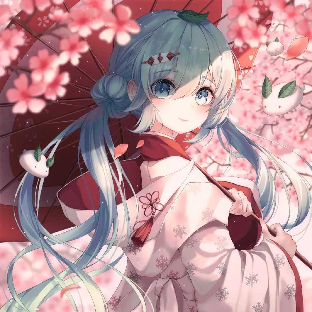 动漫人物头像：初音未来miku