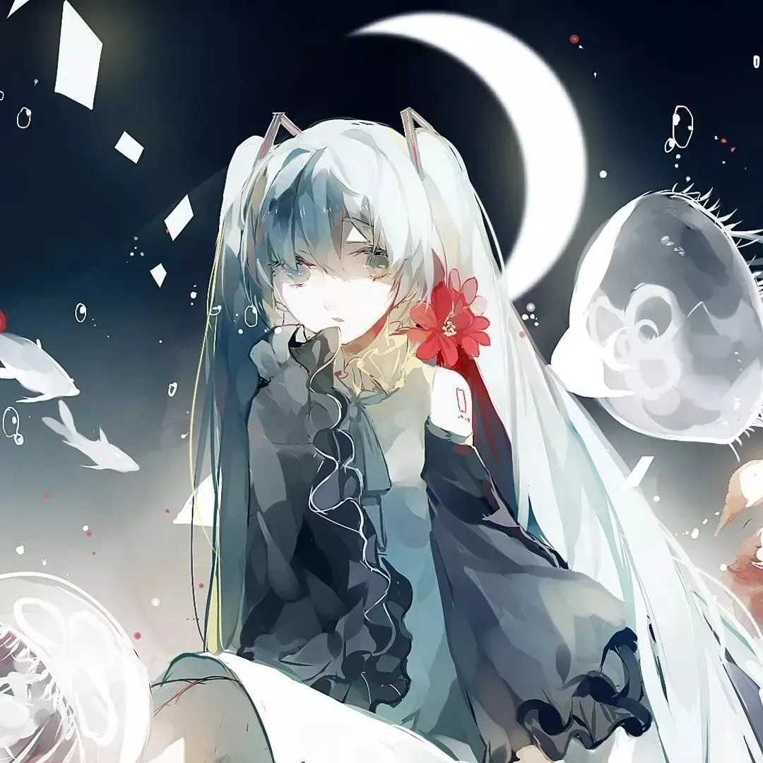 动漫人物头像：初音未来miku