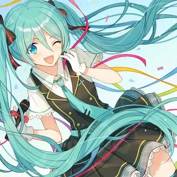 动漫人物头像：初音未来miku