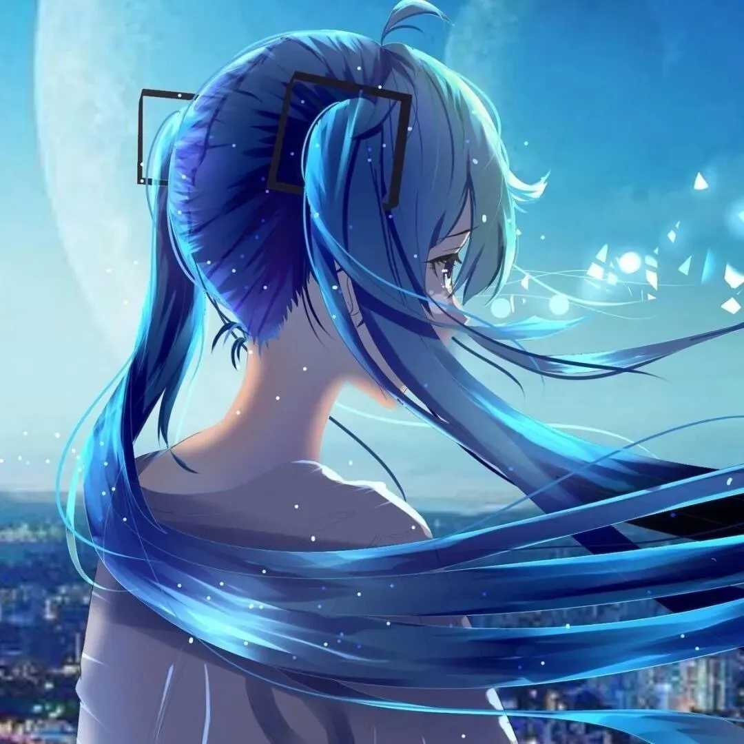 动漫人物头像：初音未来miku