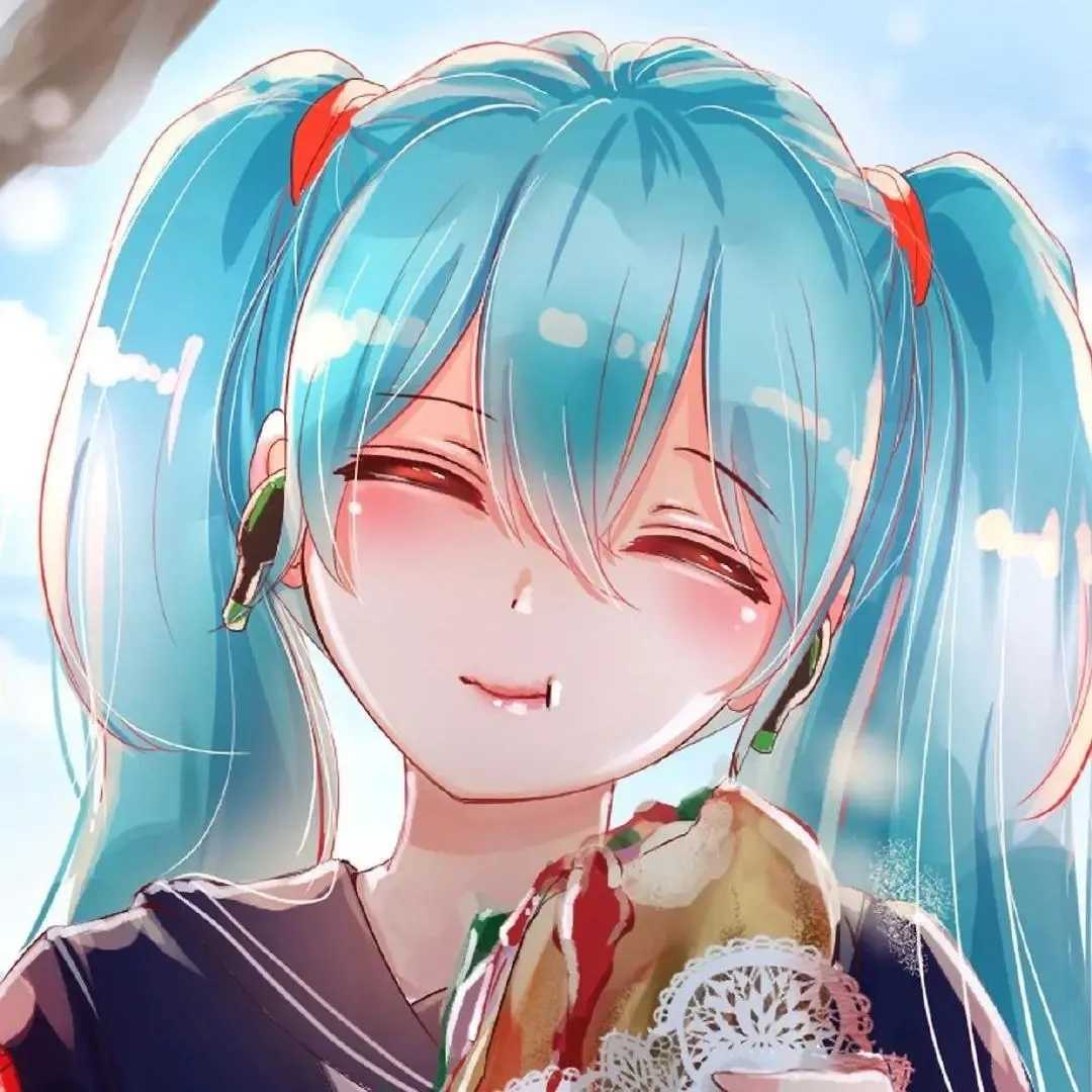 动漫人物头像：初音未来miku