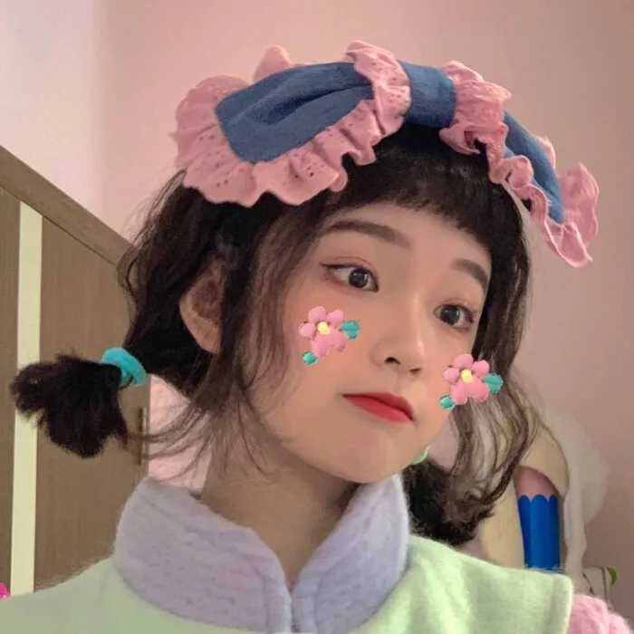 网红头像女神女生可爱清新