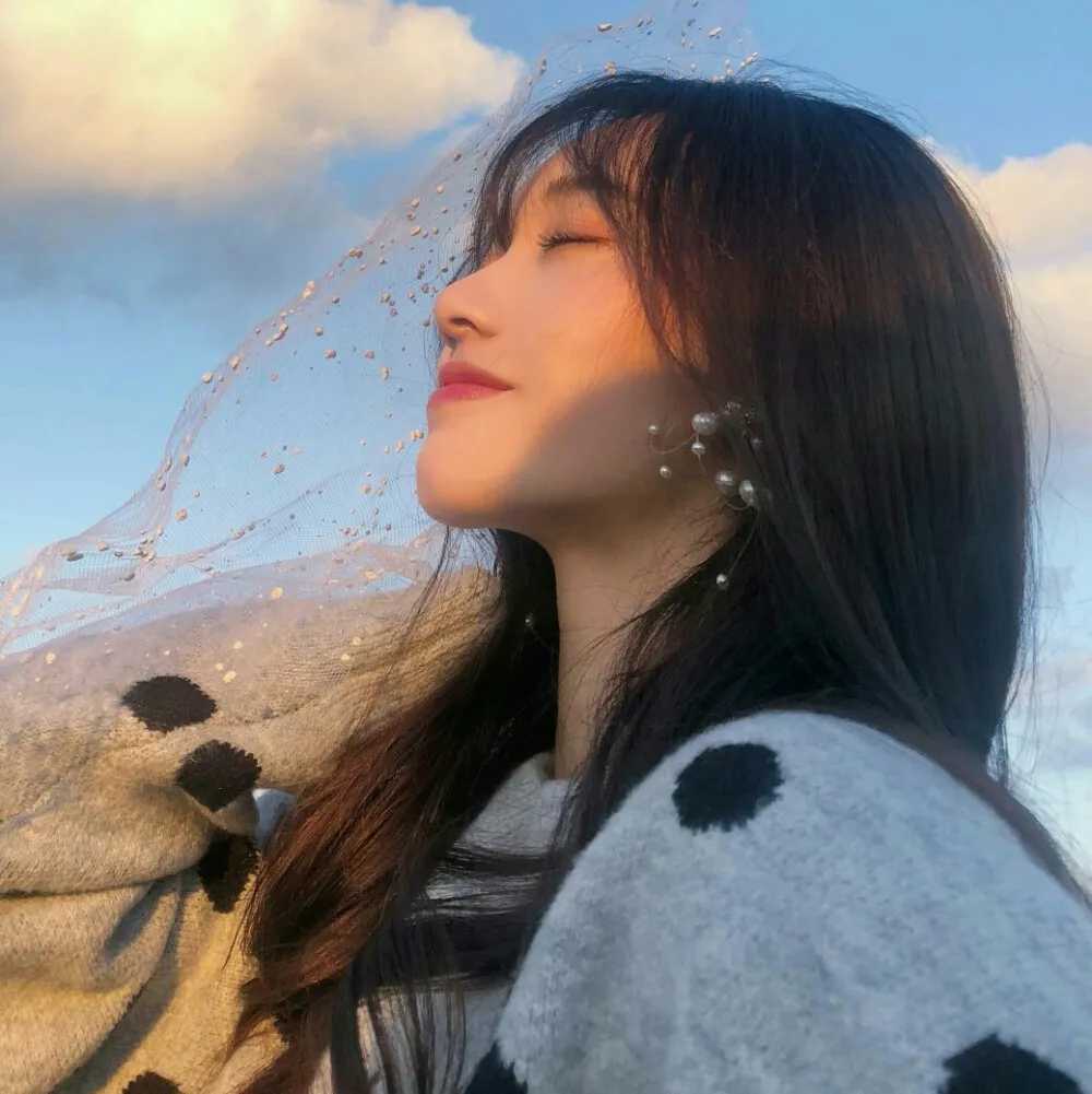 网红头像女神女生可爱清新