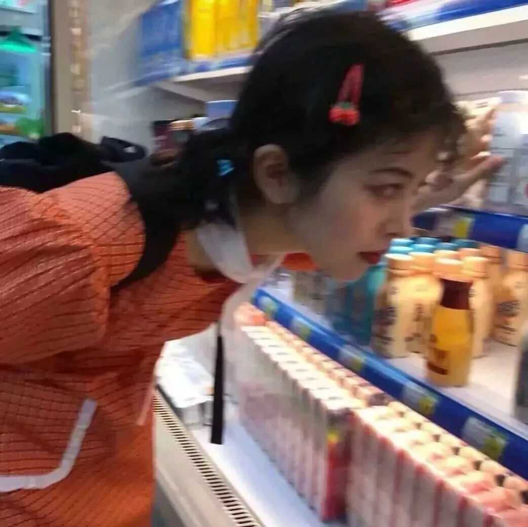 橙色系女生头像