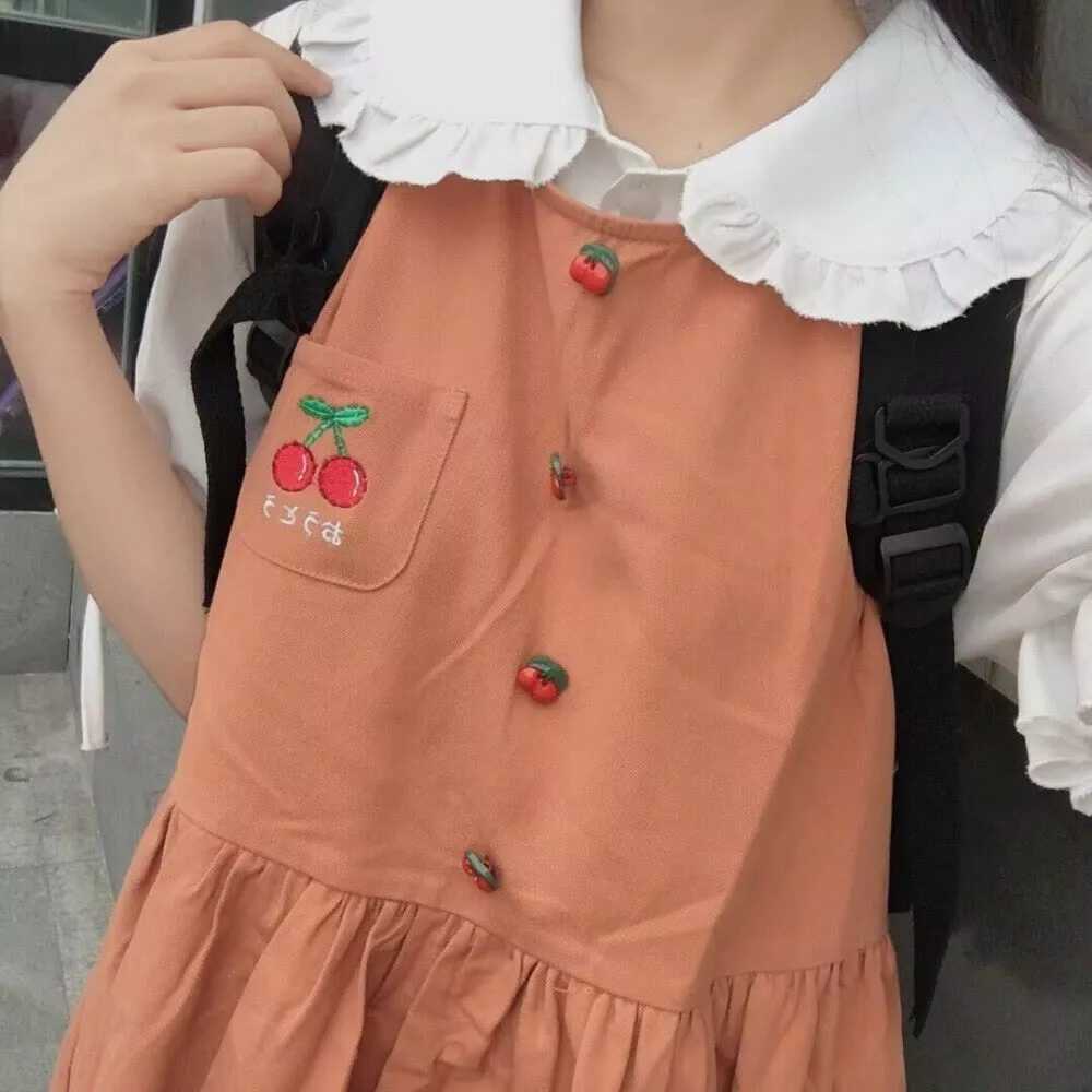 橙色系女生头像