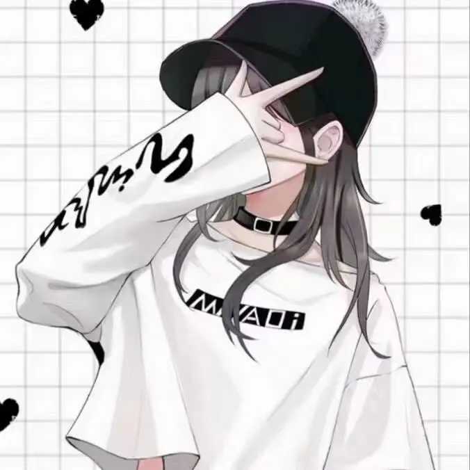 情侣头像动漫可爱 黑白系头像