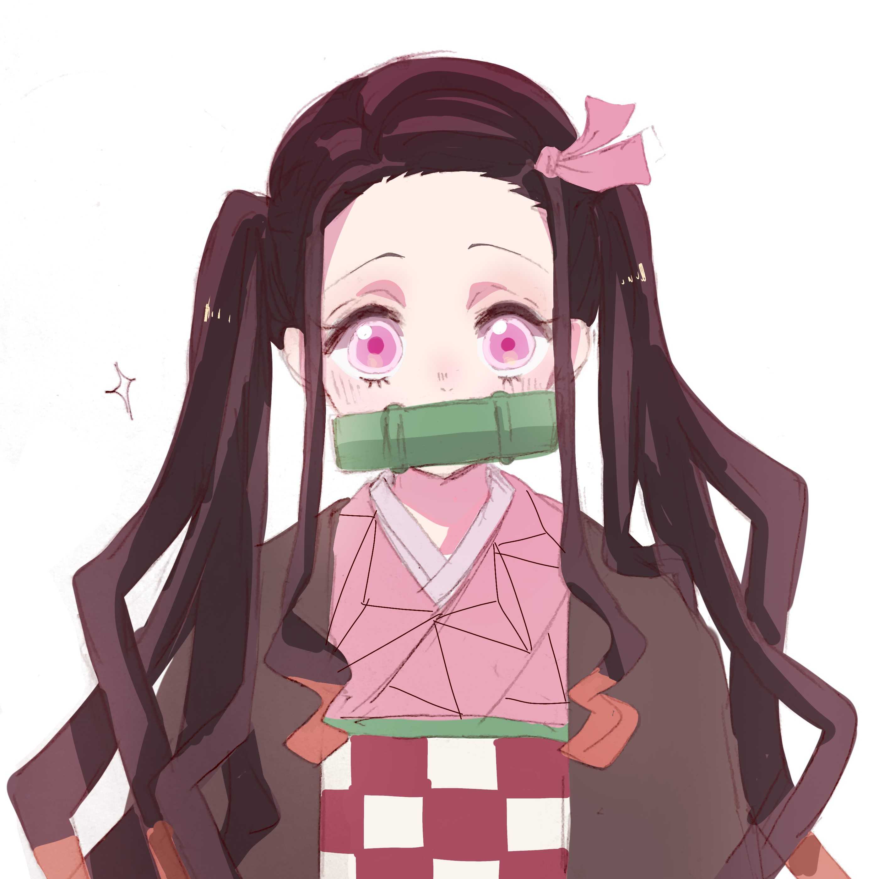 【动漫人物头像】鬼灭之刃_灶门祢豆子头像