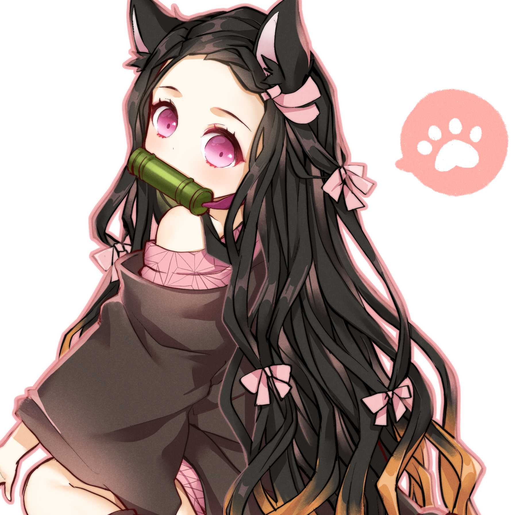 【动漫人物头像】鬼灭之刃_灶门祢豆子头像