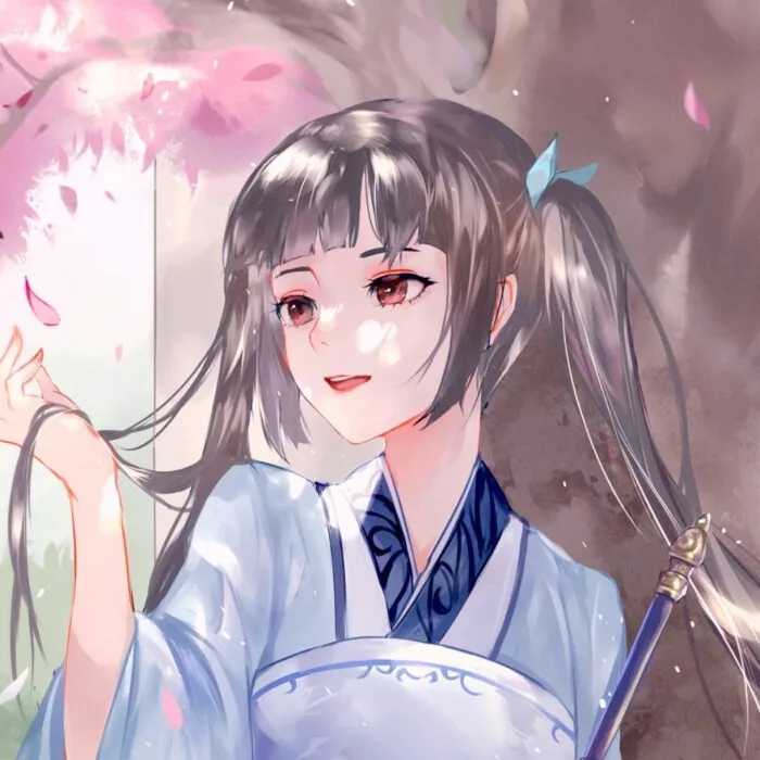 青春风格校服女生动漫头像