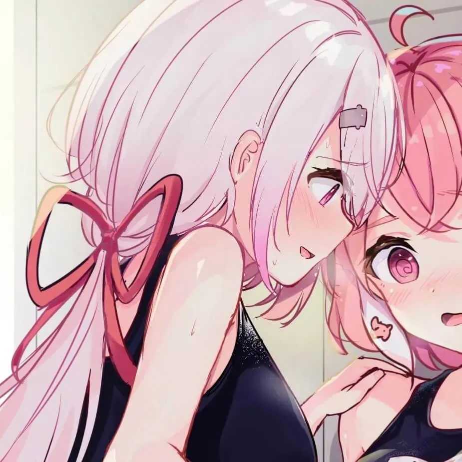 动漫女生百合头像