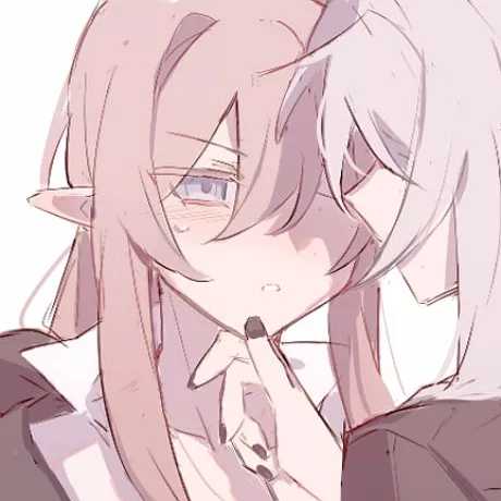 动漫女生百合头像