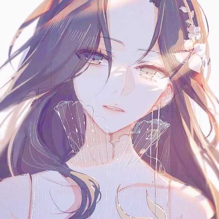 忧伤动漫女生头像