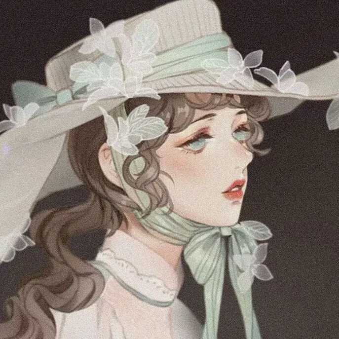 卡通动漫手绘女生头像