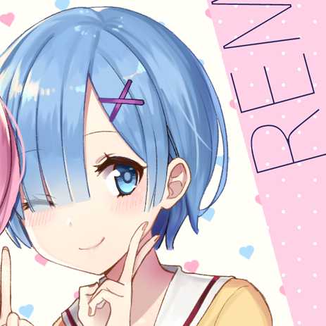 【动漫人物头像】雷姆拉姆一左一右头像