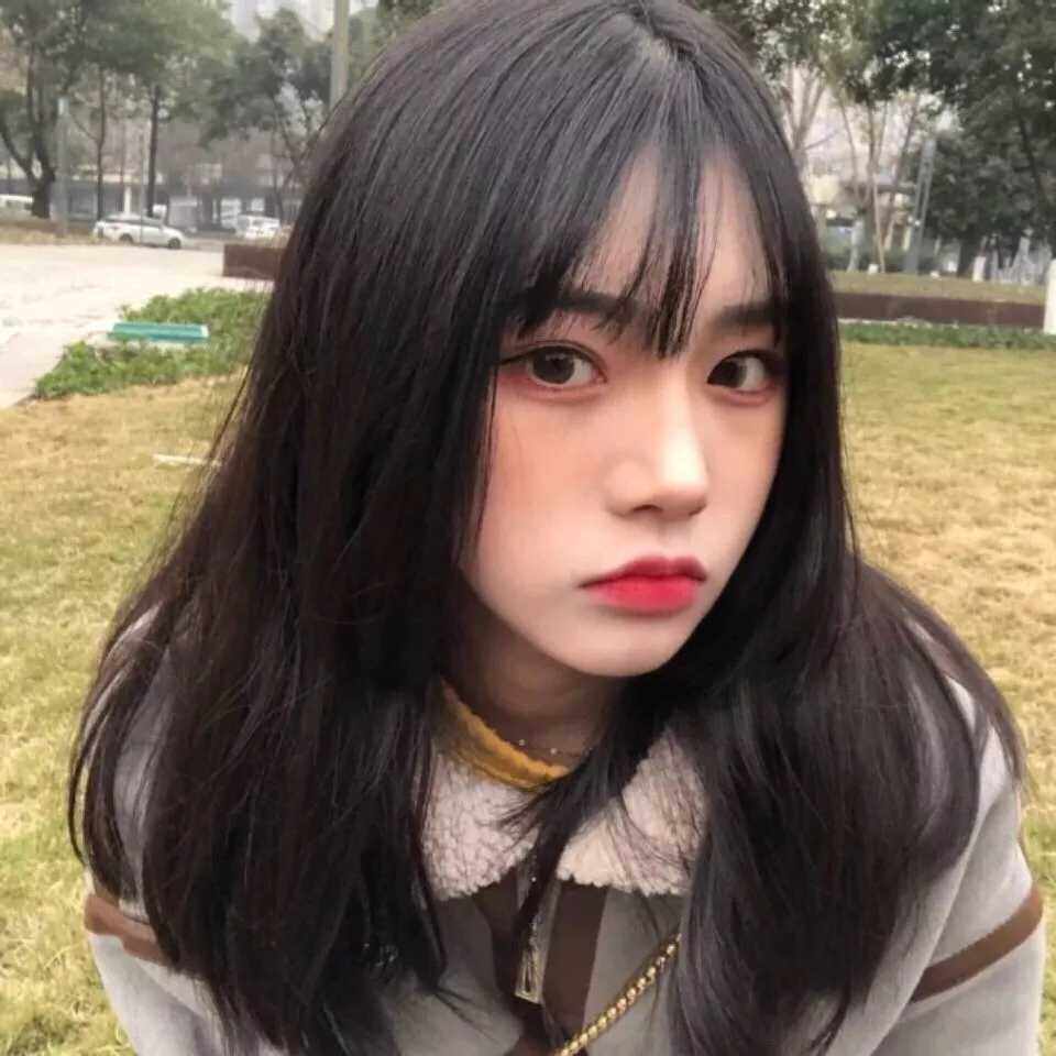 真人萌妹子头像小清新