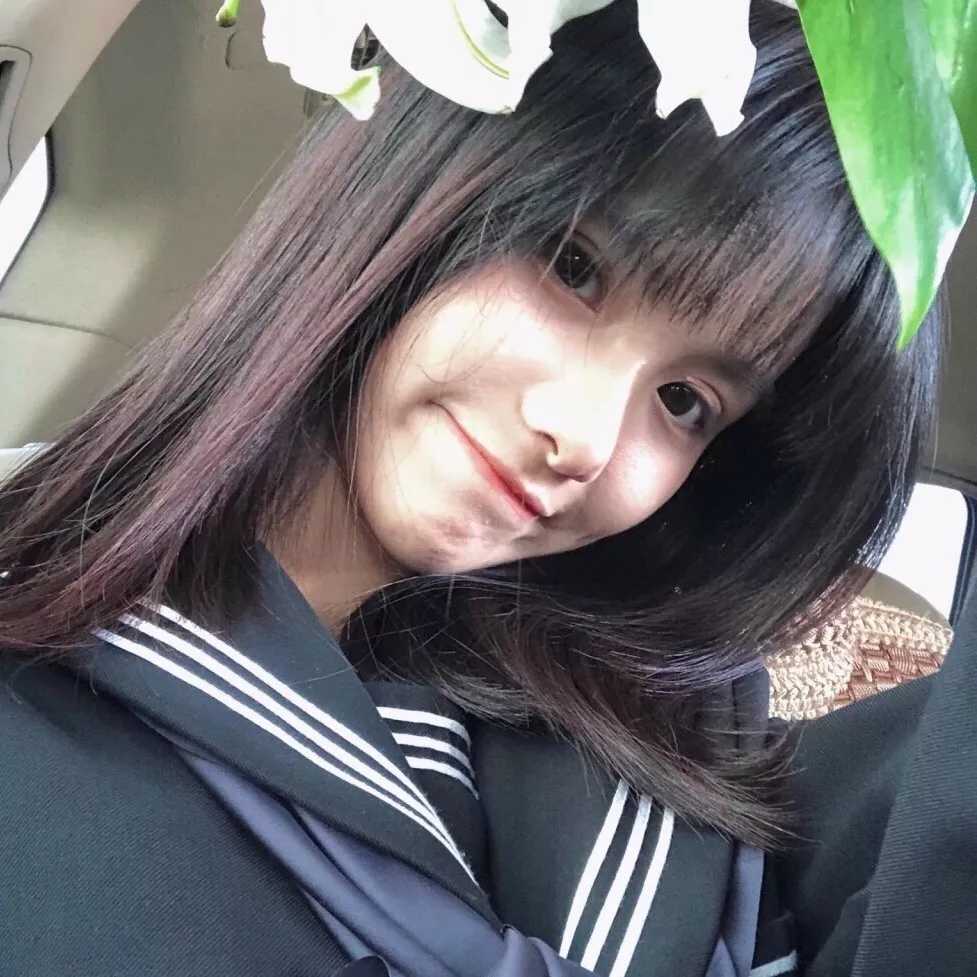 真人萌妹子头像小清新