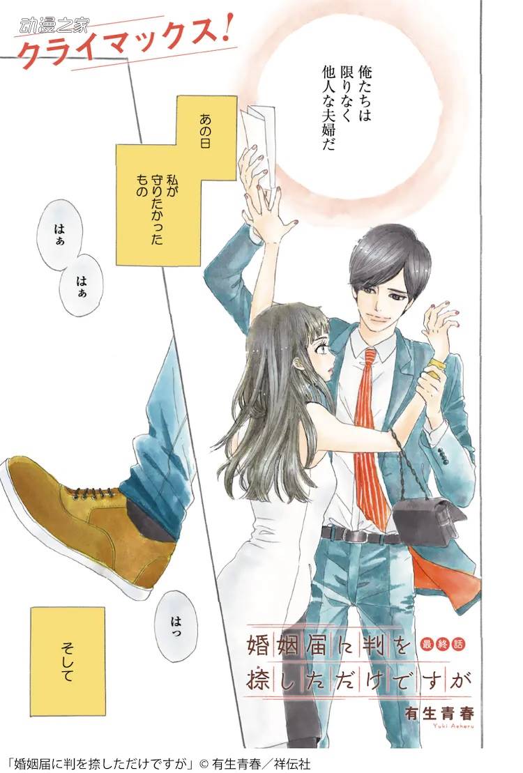 漫画《只是在结婚申请书上盖了章》完结！最终卷1月发售