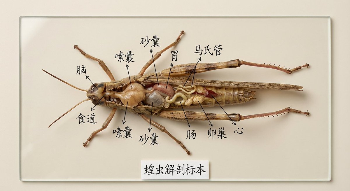生物标本展示图